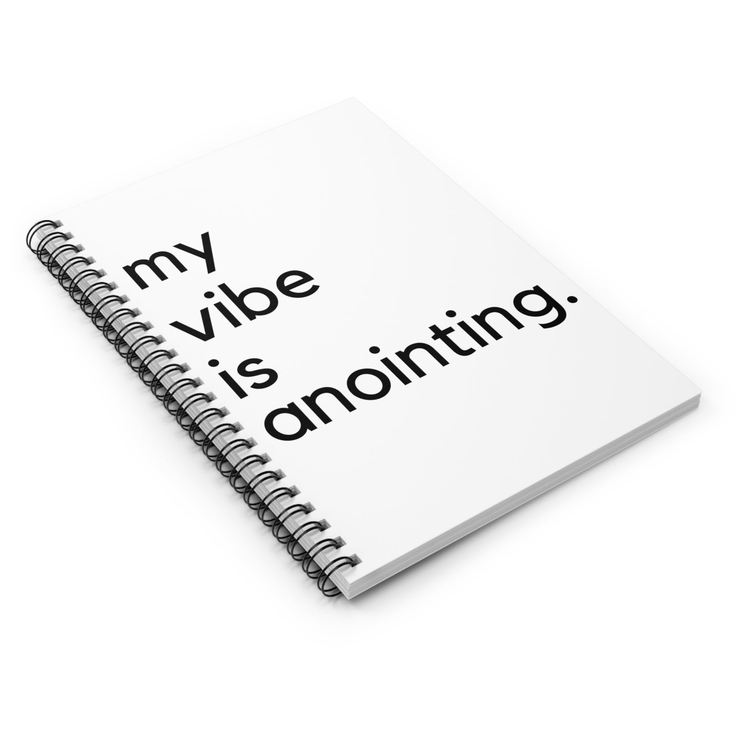 My Vibe is Anointing Spiral Notebook - Ruled Line