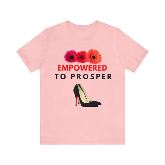 Prosperity, Money, Red bottom heels, Flowers, T-Shirt