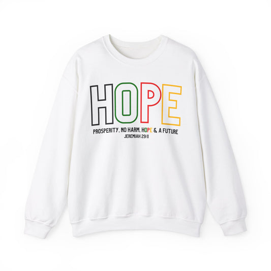 Hope Jeremiah 29:11 Unisex Heavy Blend™ Crewneck Sweatshirt - Style: Gildan 18000