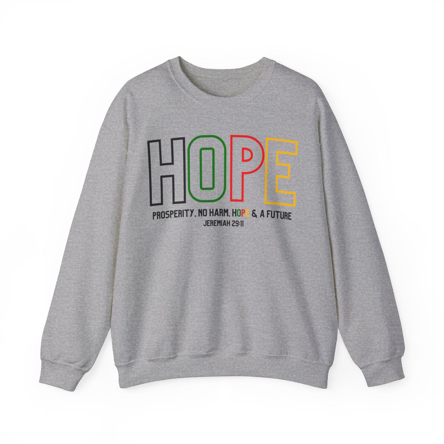 Hope Jeremiah 29:11 Unisex Heavy Blend™ Crewneck Sweatshirt - Style: Gildan 18000