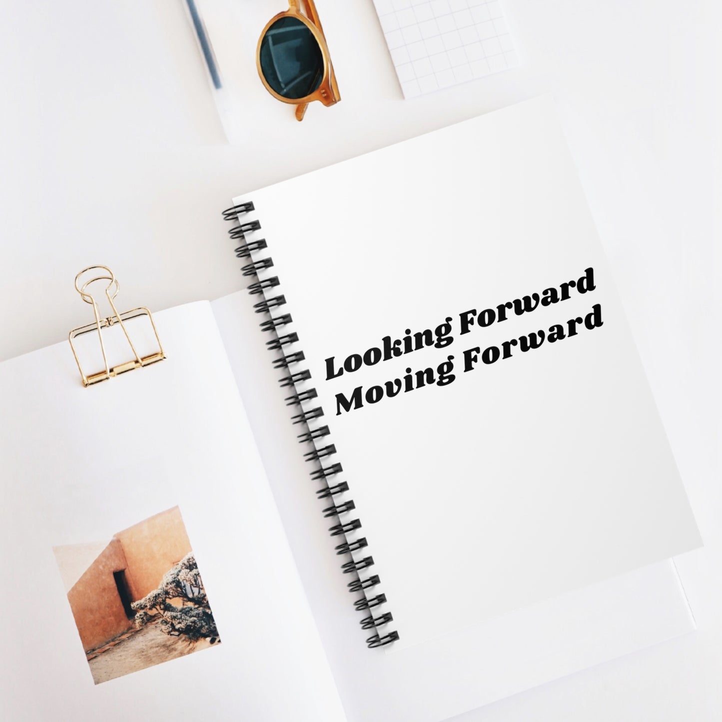 Looking Forward Spiral Notebook - Ruled Line