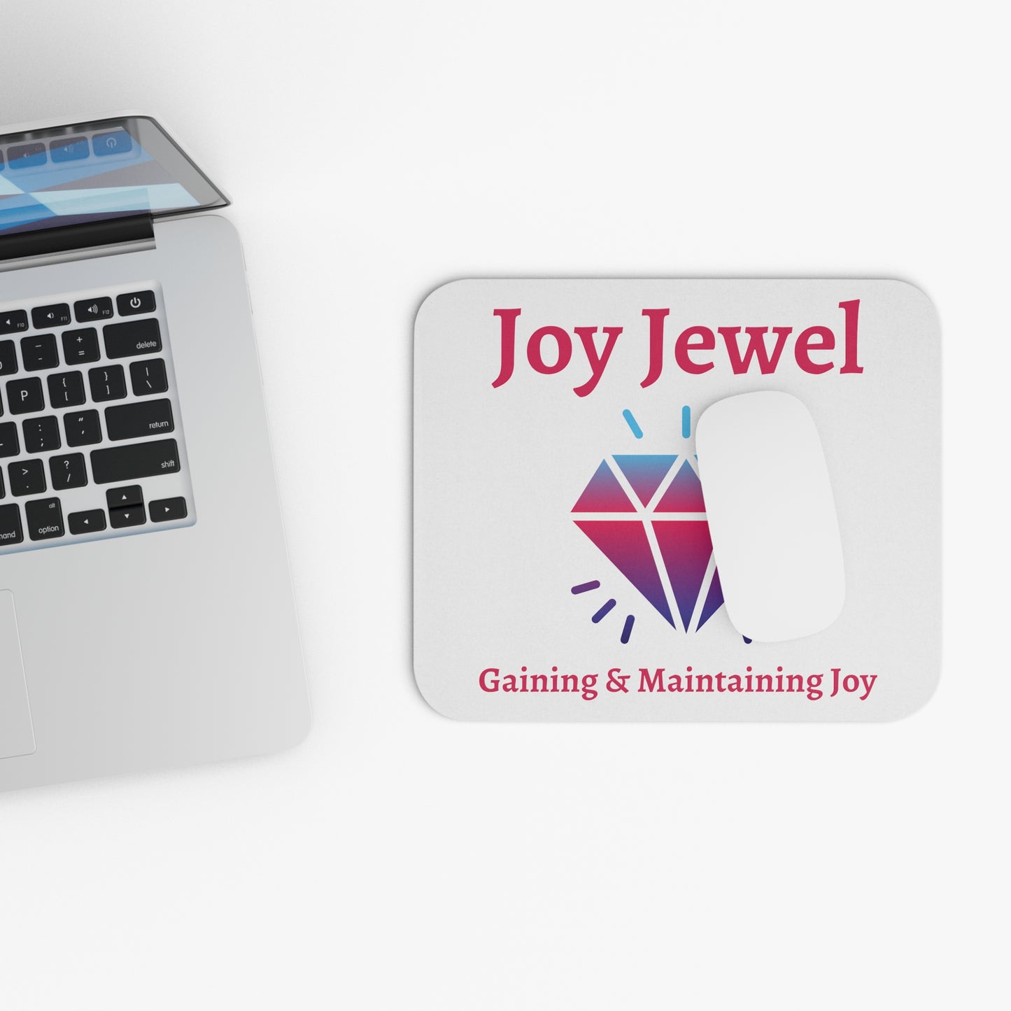 Joy Jewel Mouse Pad, Christian Mouse Pad, Faith Mouse Pad