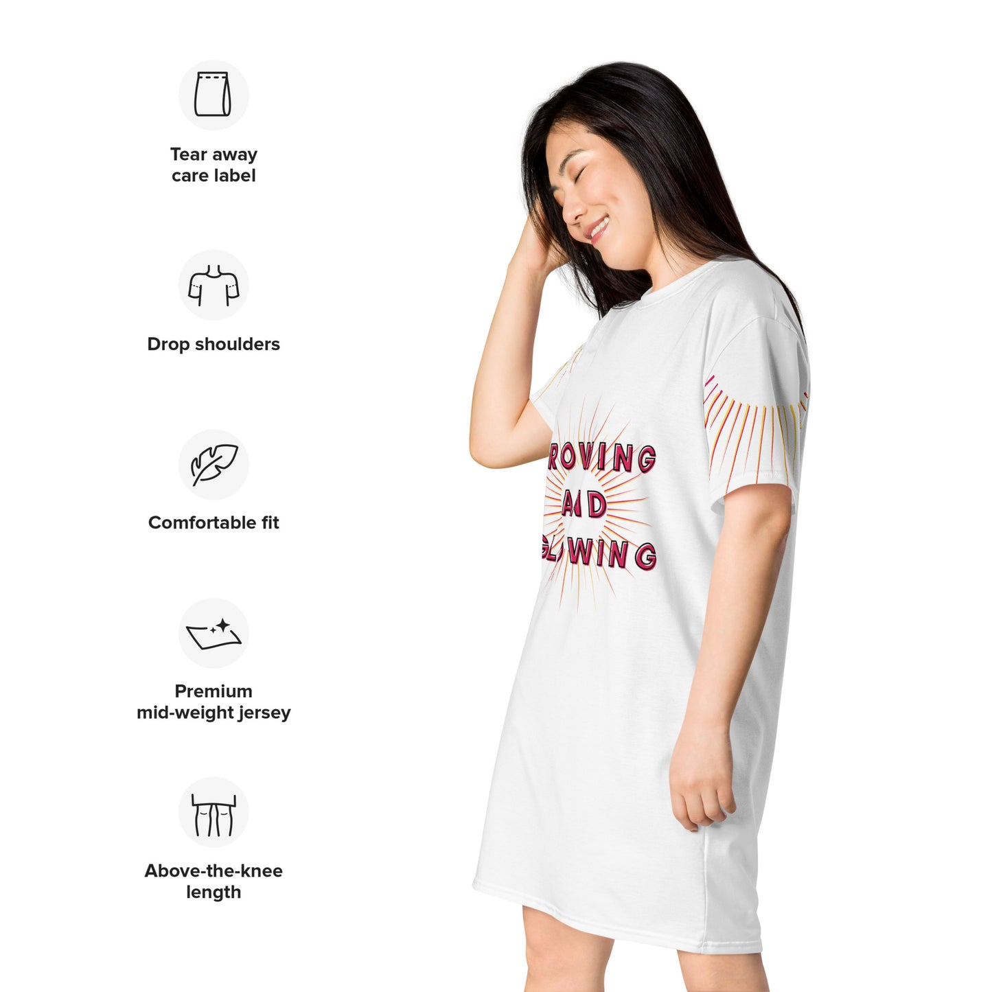 Growing and Glowing T-shirt Dress