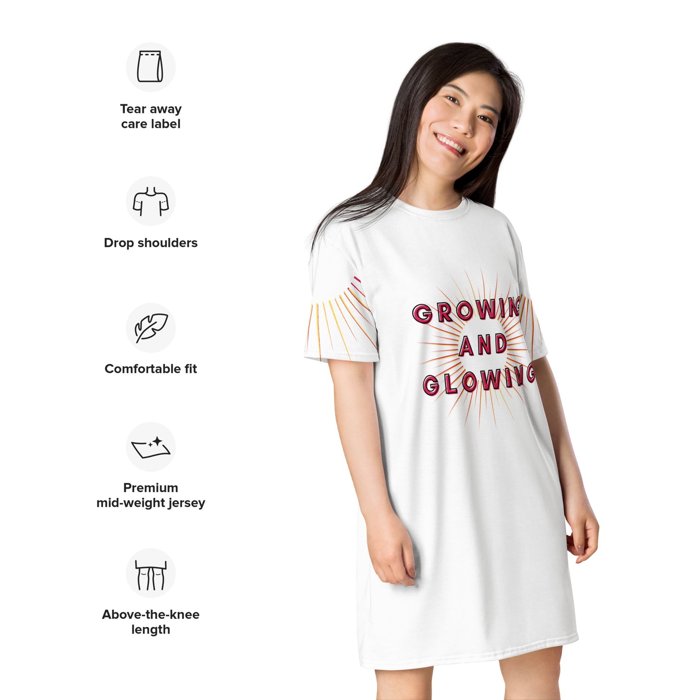 Growing and Glowing T-shirt Dress