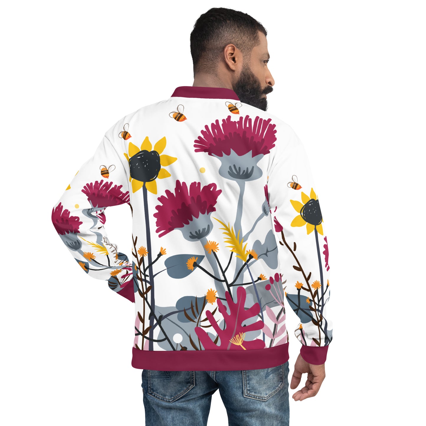 Wild Flower Unisex Bomber Jacket