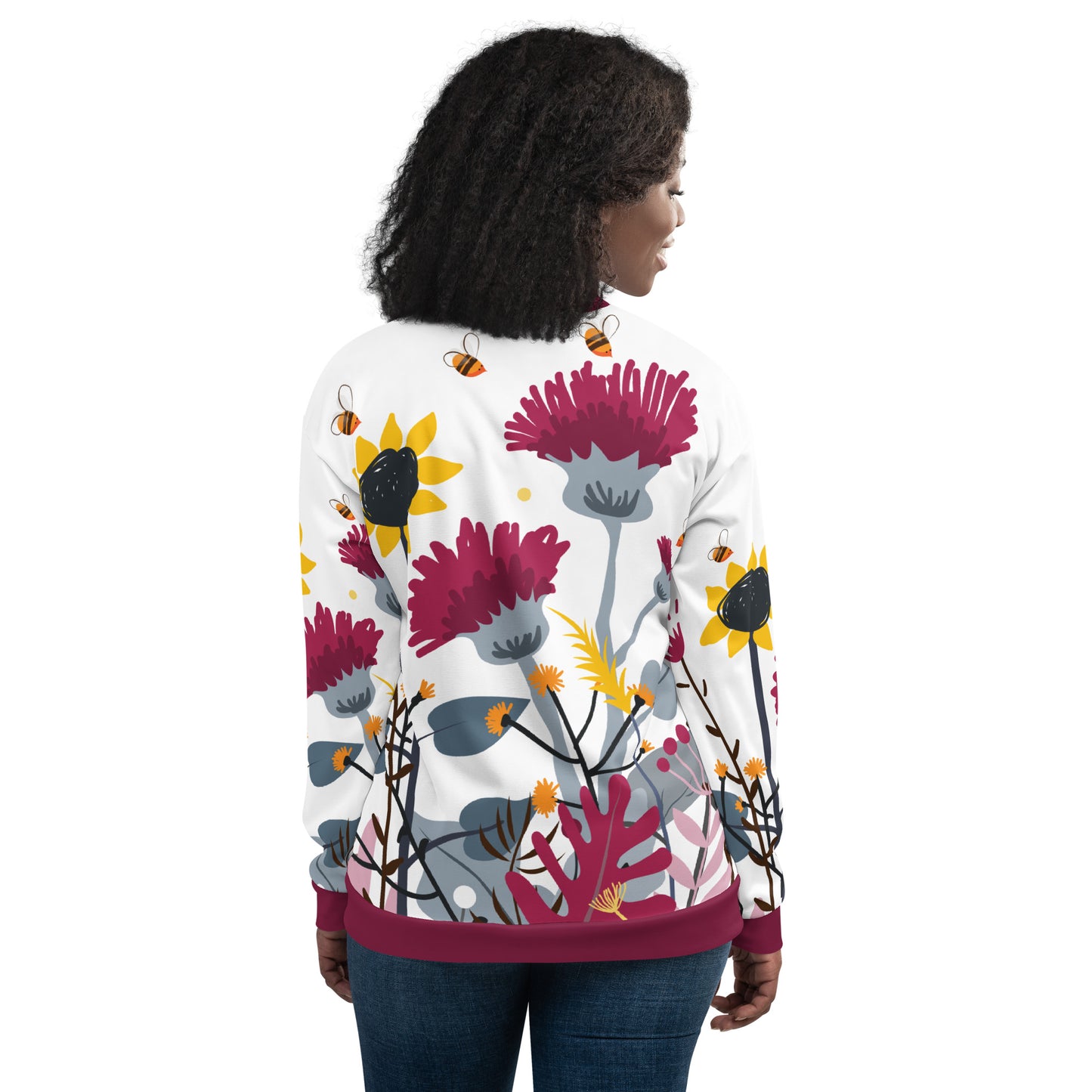 Wild Flower Unisex Bomber Jacket