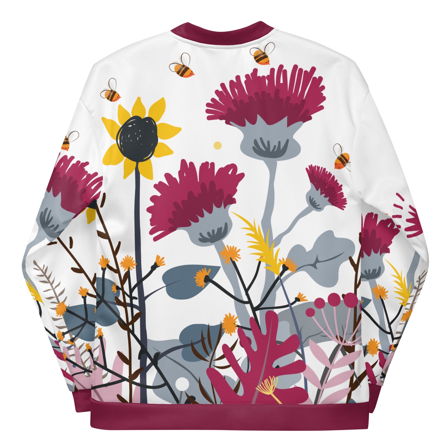 Wild Flower Unisex Bomber Jacket