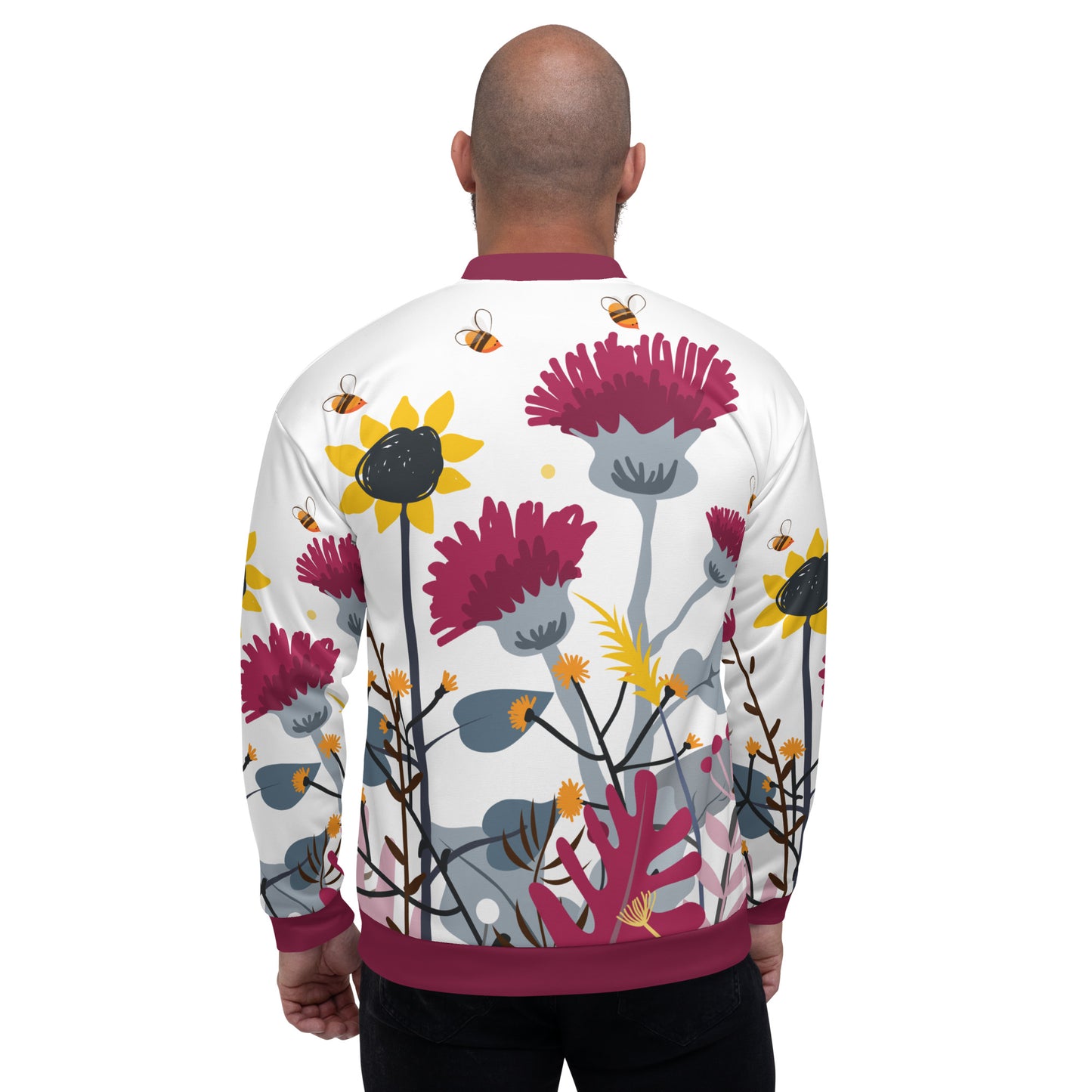 Wild Flower Unisex Bomber Jacket