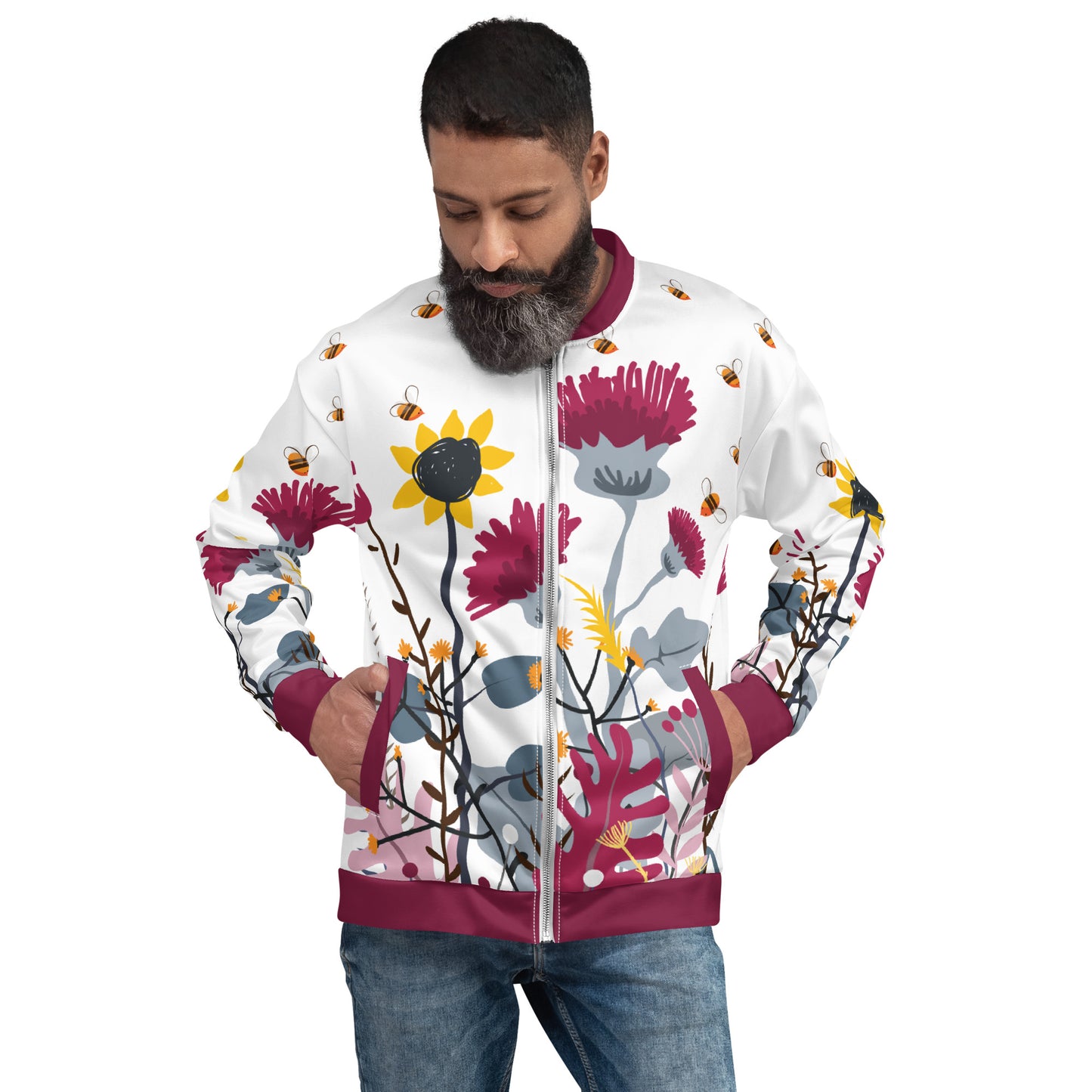 Wild Flower Unisex Bomber Jacket