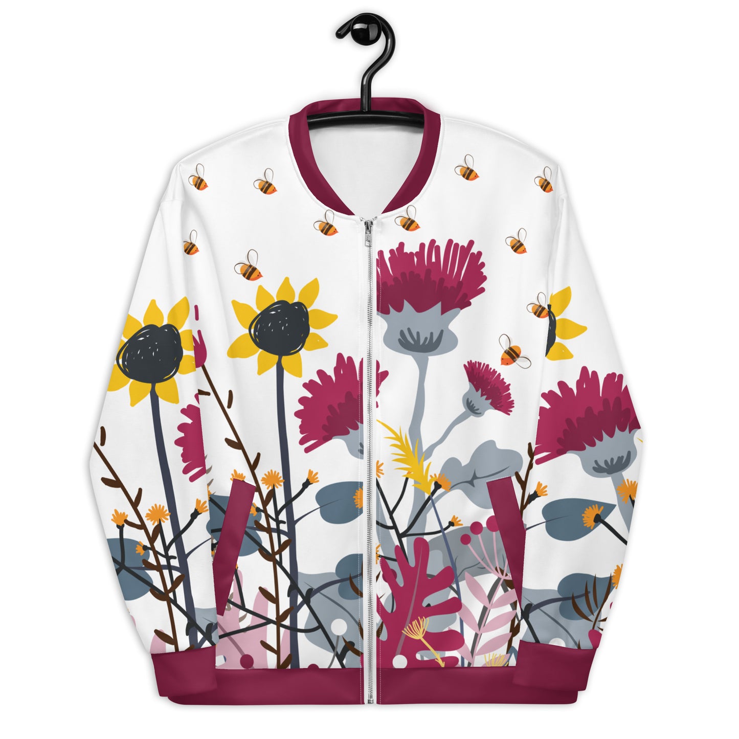 Wild Flower Unisex Bomber Jacket