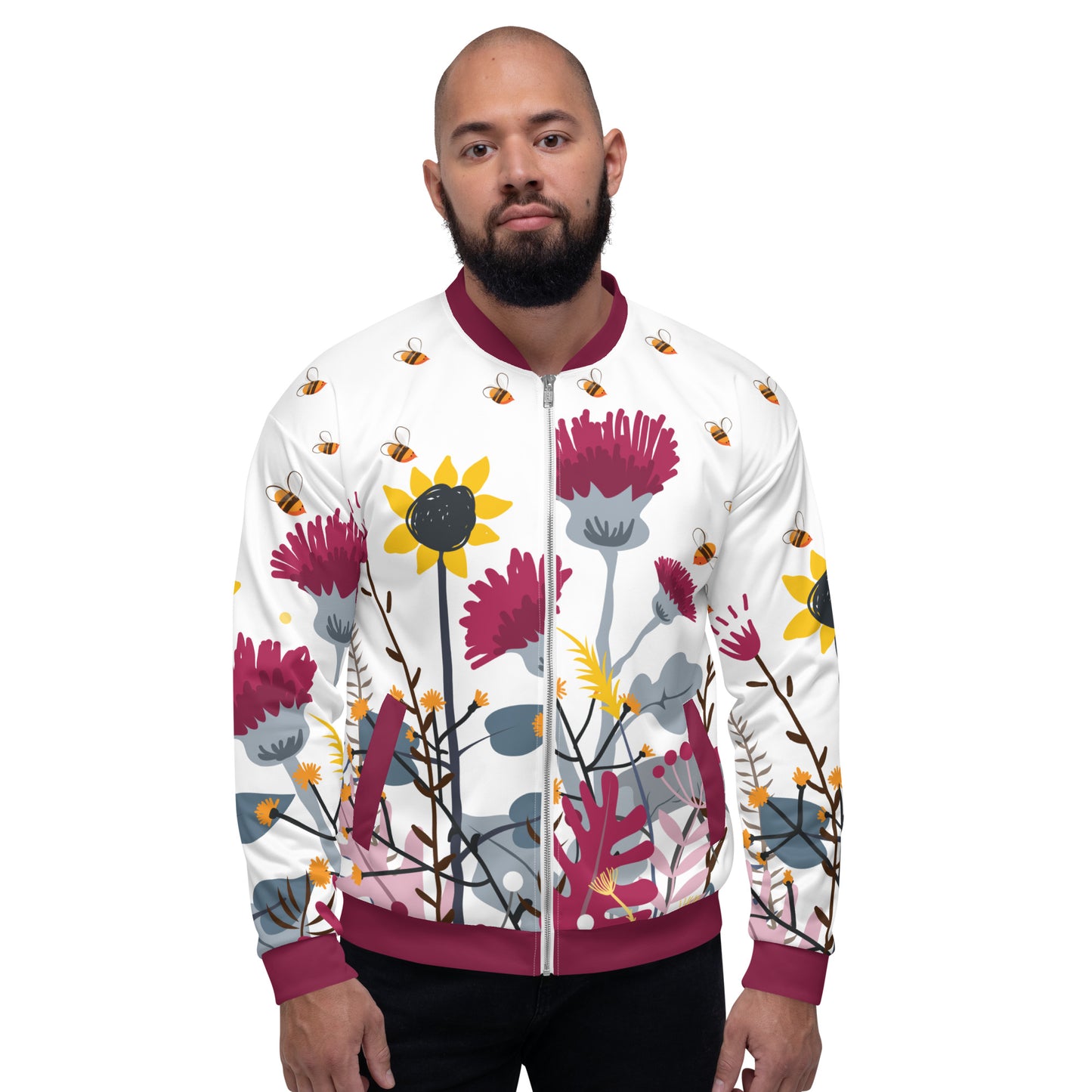 Wild Flower Unisex Bomber Jacket