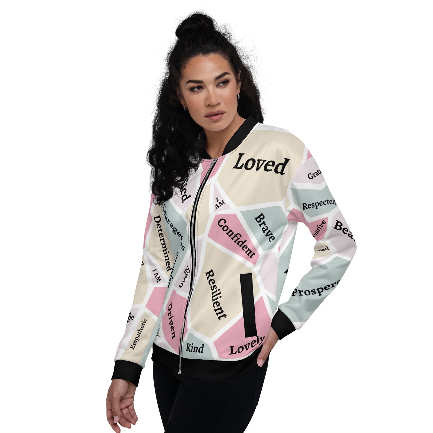 Women's Empowerment Bomber Jacket, Women's History Month  Bomber Jacket, Faith Jacket, Christian Jacket, 