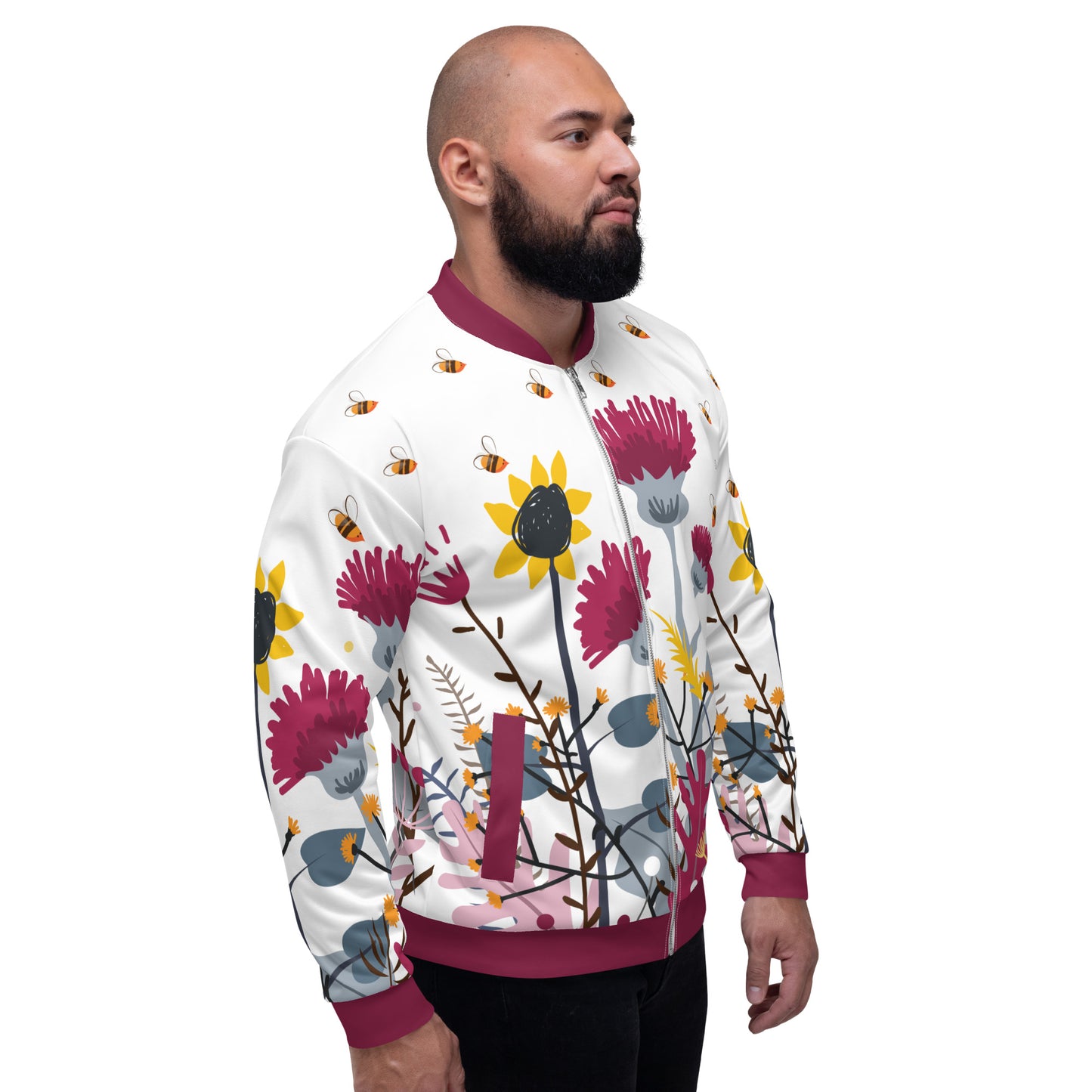 Wild Flower Unisex Bomber Jacket