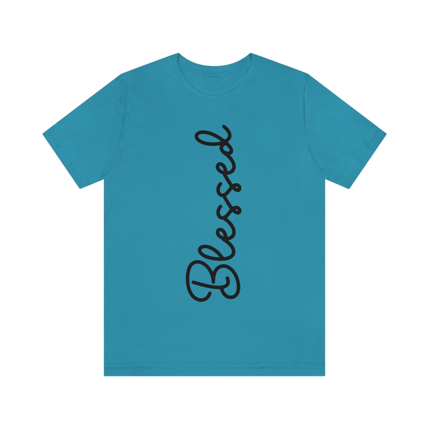 Blessed (Graphic Black Text) Unisex Jersey Short Sleeve Tee - Style: Bella+Canvas 3001