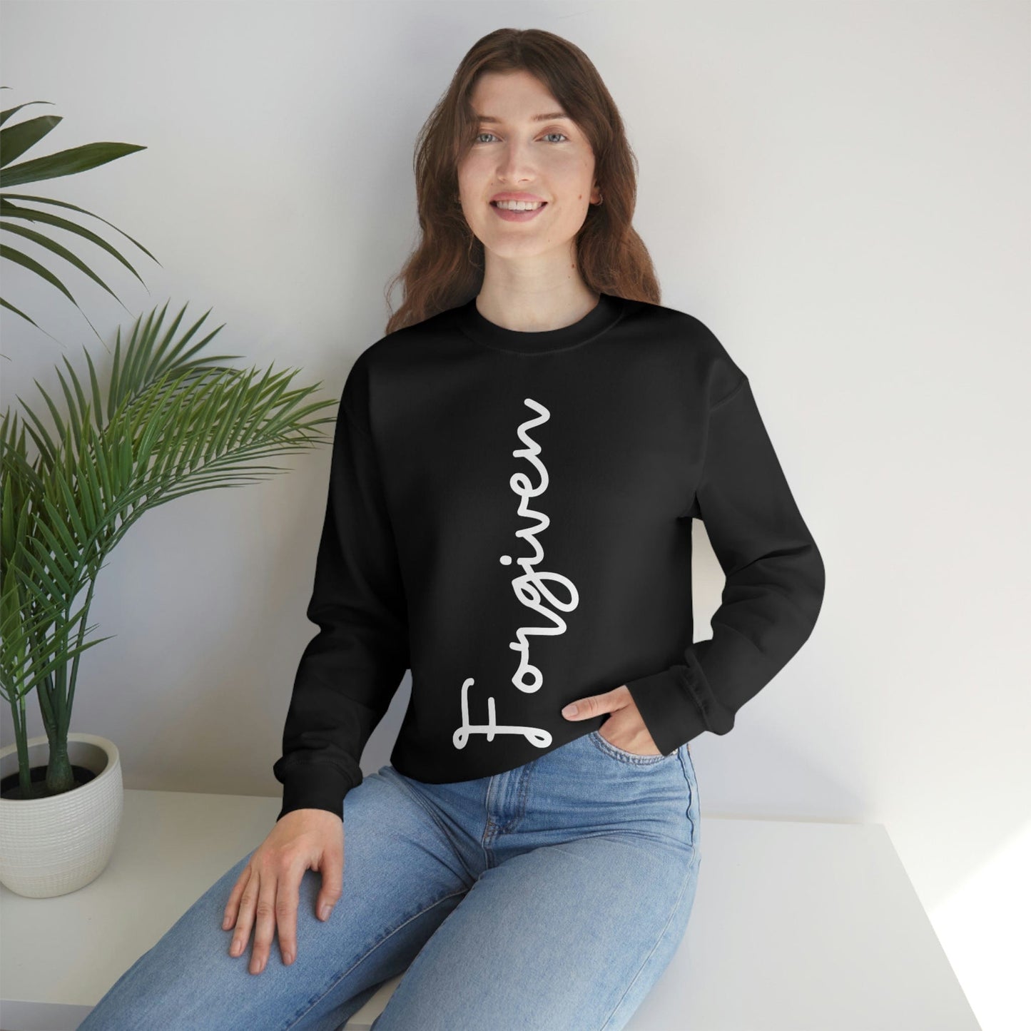 Forgiveness Sweatshirt, Women's Empowerment Sweatshirt, Christian Sweatshirt, Faith Apparel, Faith-Based Apparel, Christian Apparel