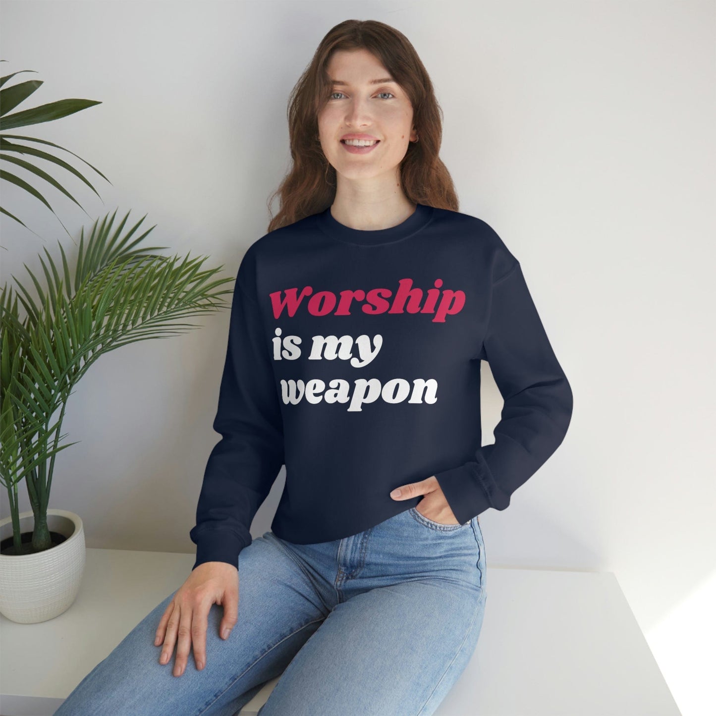 Worship God Sweatshirt, Christian Apparel, Faith Apparel