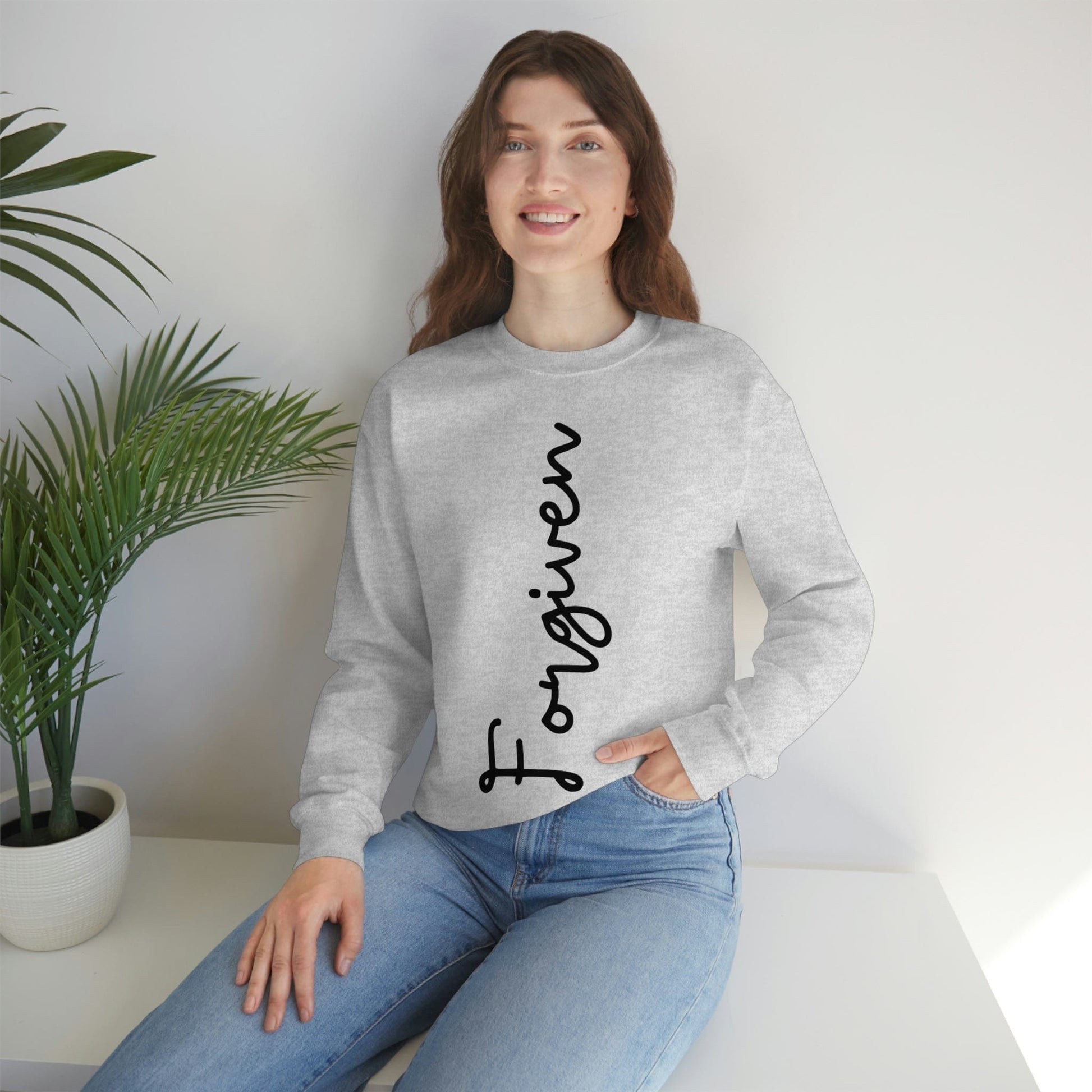 Forgiveness Sweatshirt, Women's Empowerment Sweatshirt, Christian Sweatshirt, Faith Apparel, Faith-Based Apparel, Christian Apparel