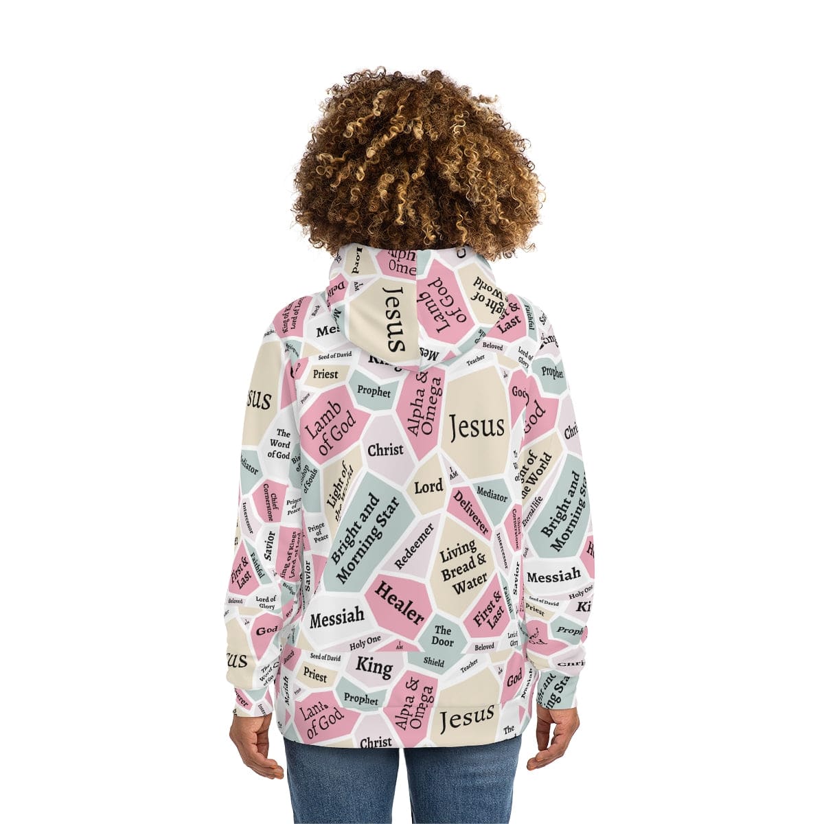 I AM Names of Jesus All Over Print Fashion Hoodie