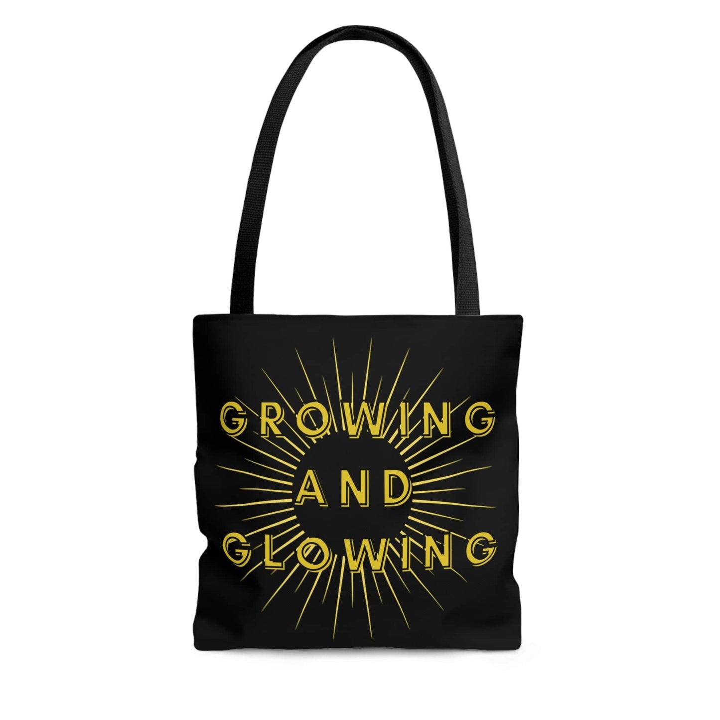 Women's Tote Bag, Yellow, Growing and Glowing