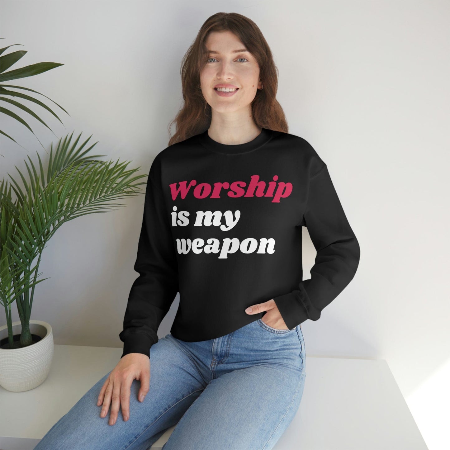 Worship God Sweatshirt, Christian Apparel, Faith Apparel