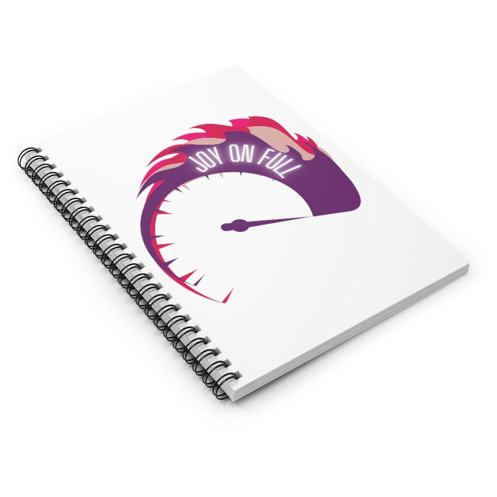 Joy on Full Spiral Notebook - Ruled Line (Purple Design)