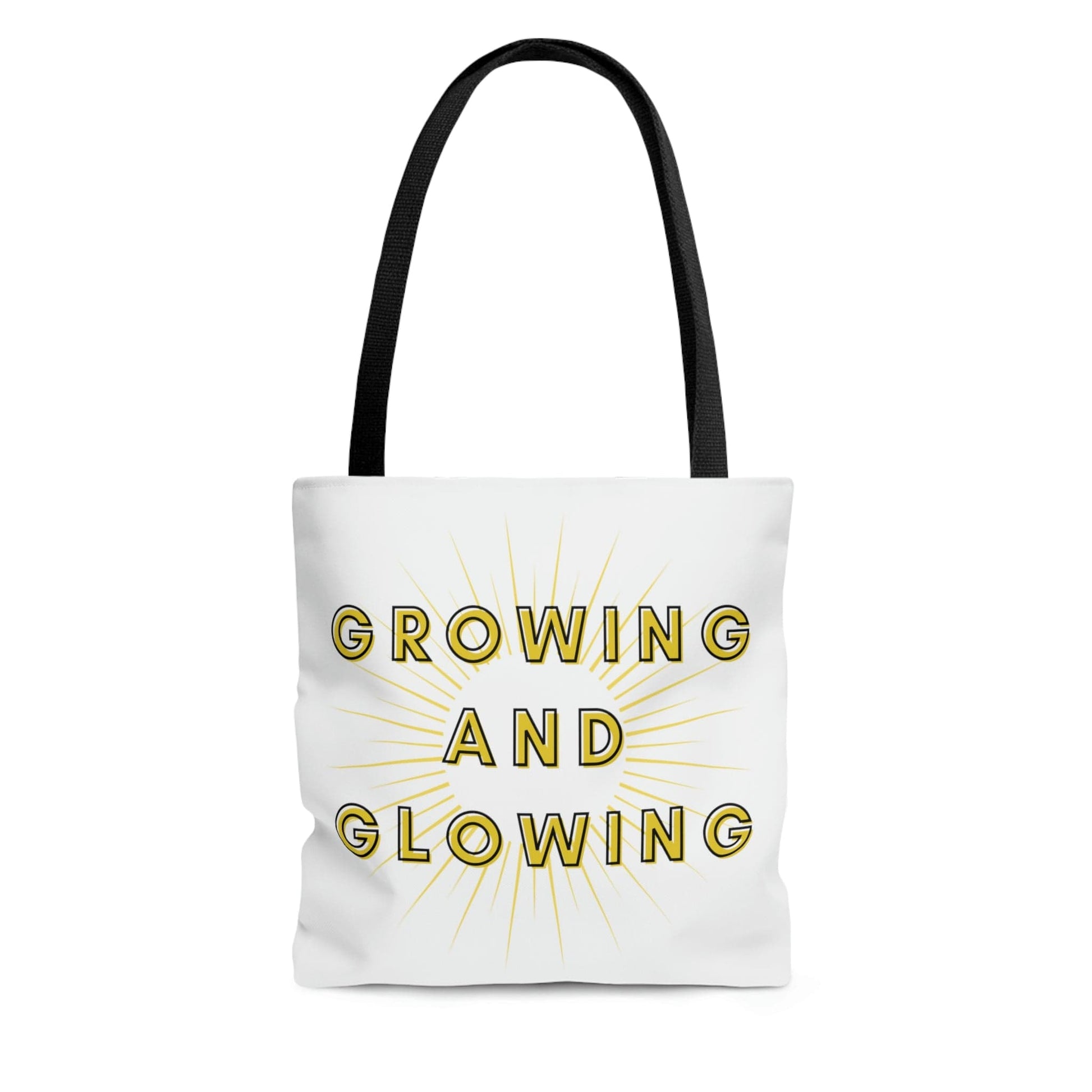 Women's Tote Bag, Yellow, Growing and Glowing