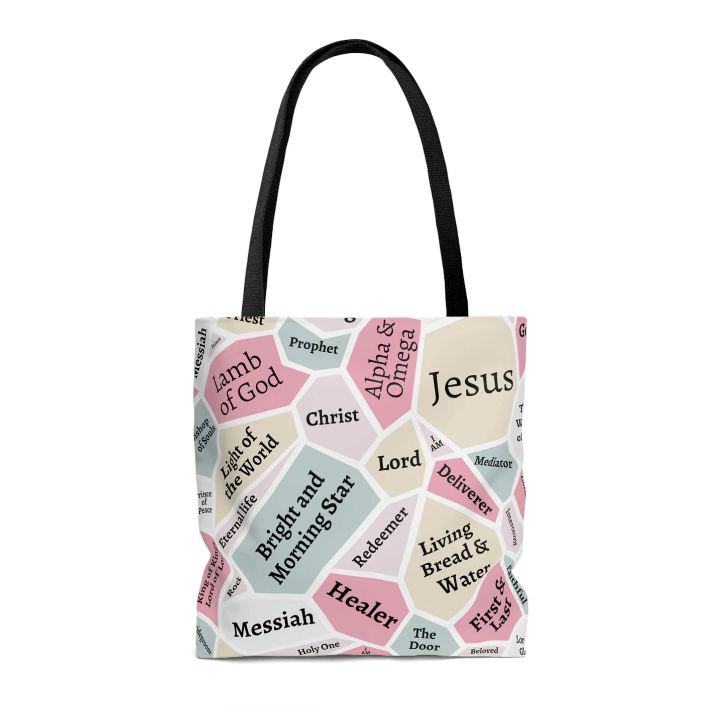 I AM Names of Jesus All Over Print Tote Bag