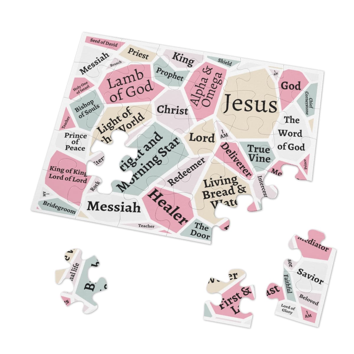 I AM Names of Jesus Jigsaw Puzzle (30, 110 & 252 Pieces)