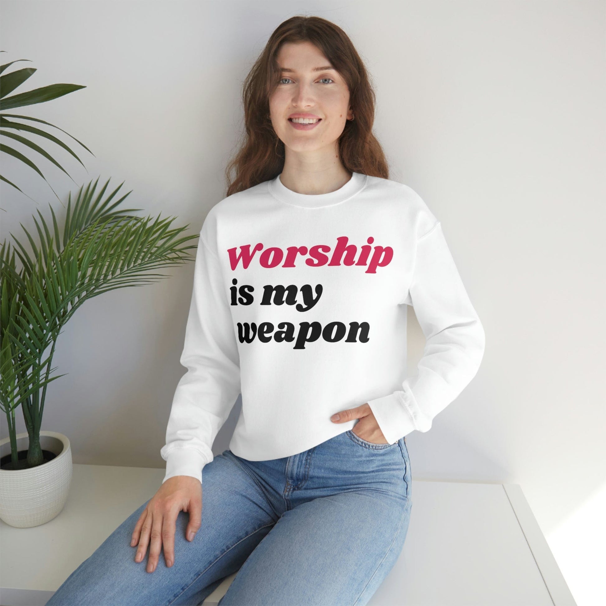 Worship God Sweatshirt, Christian Apparel, Faith Apparel