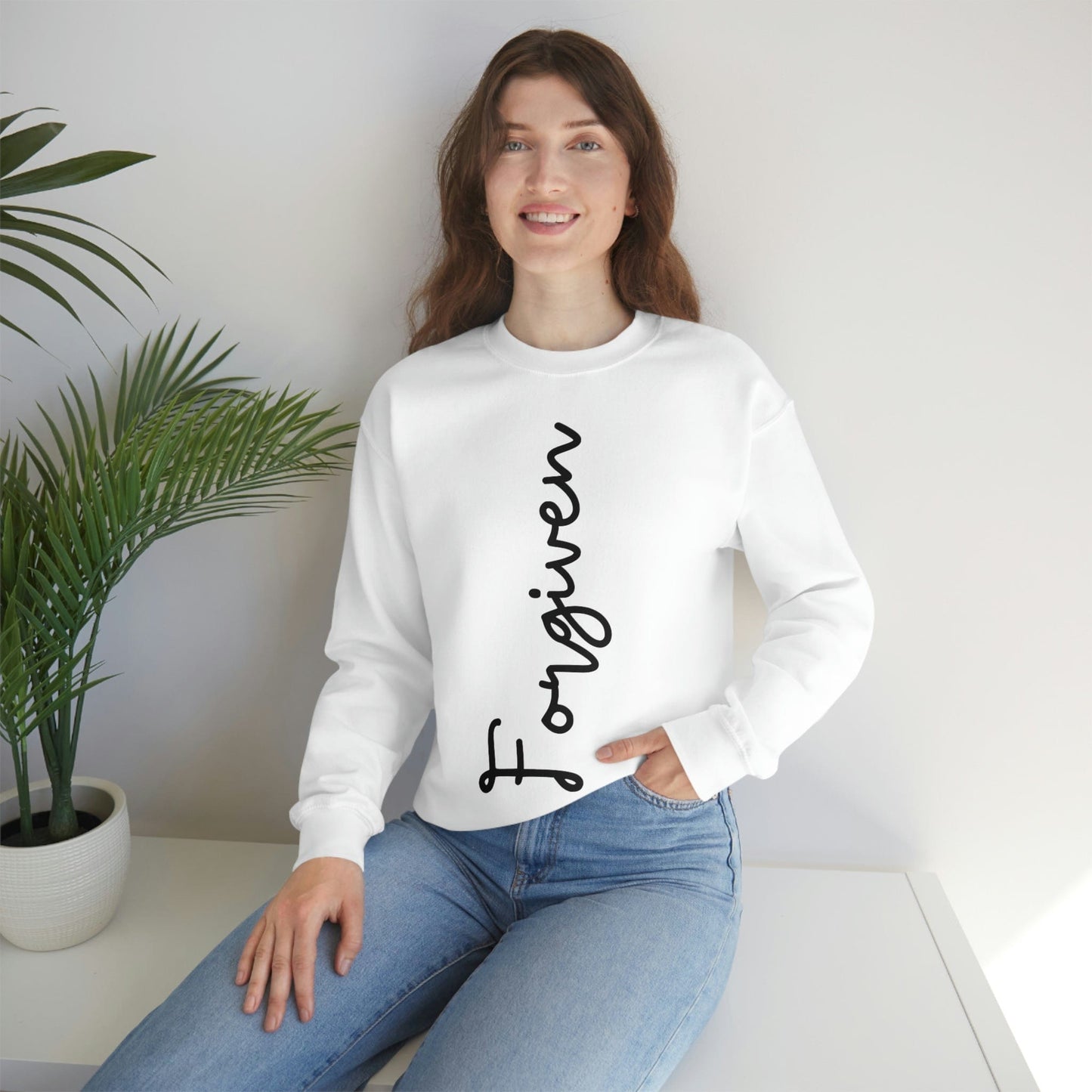 Forgiveness Sweatshirt, Women's Empowerment Sweatshirt, Christian Sweatshirt, Faith Apparel, Faith-Based Apparel, Christian Apparel