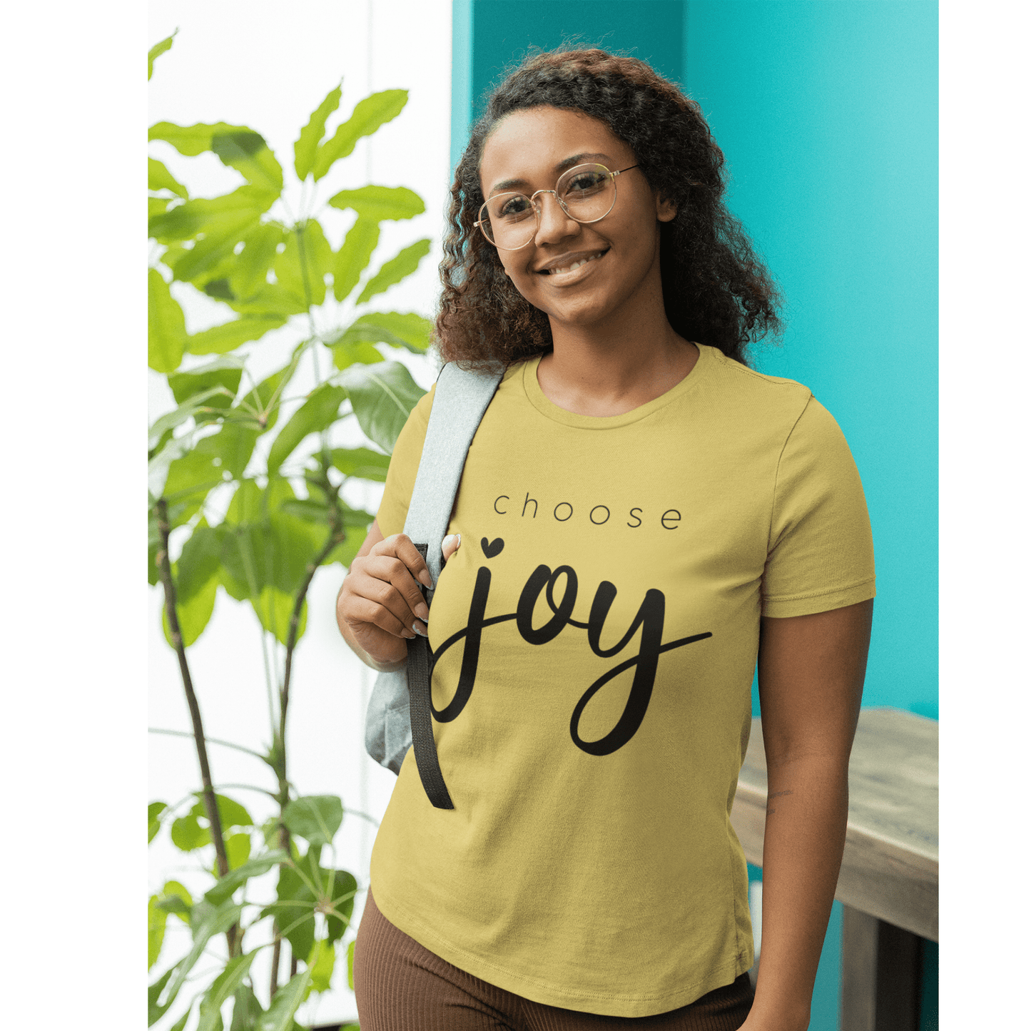 Choose Joy (Graphic Black Text) Unisex Jersey Short Sleeve Tee - Style: Bella+Canvas 3001