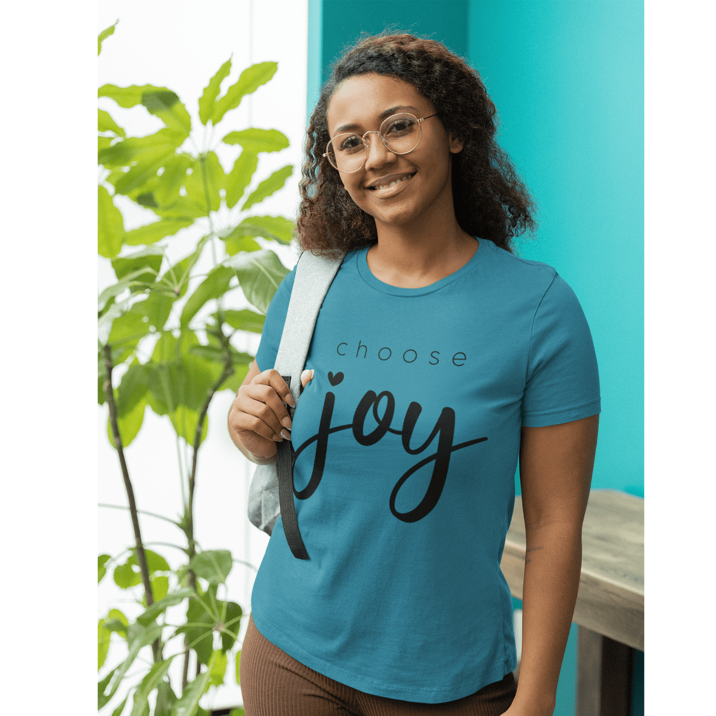 Choose Joy (Graphic Black Text) Unisex Jersey Short Sleeve Tee - Style: Bella+Canvas 3001