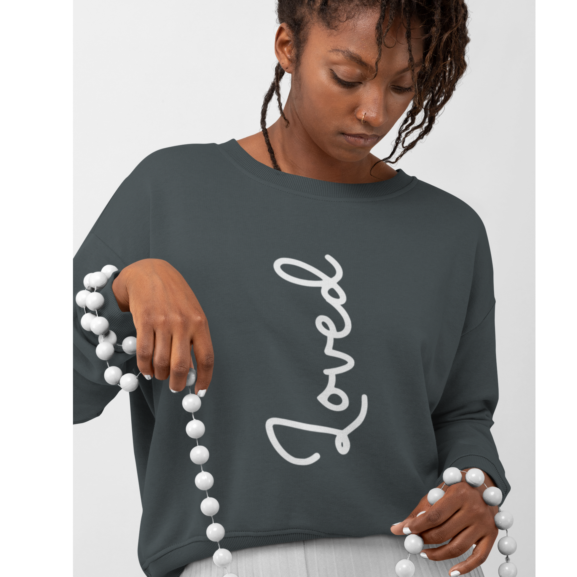 Christian sweatshirt, Loved by God, God's Love, Faith Apparel