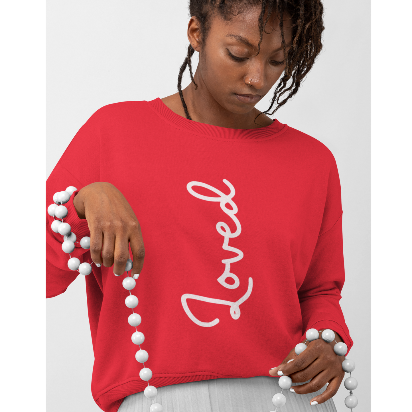 Christian sweatshirt, Loved by God, God's Love, Faith Apparel