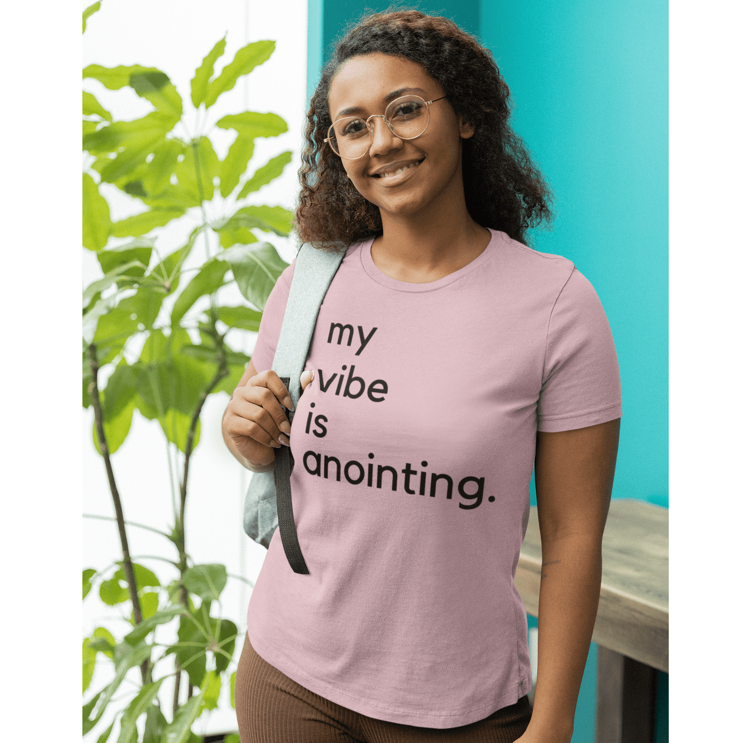 My Vibe Is Anointing (Graphic Black Text) Unisex Jersey Short Sleeve Tee - Style: Bella+Canvas 3001