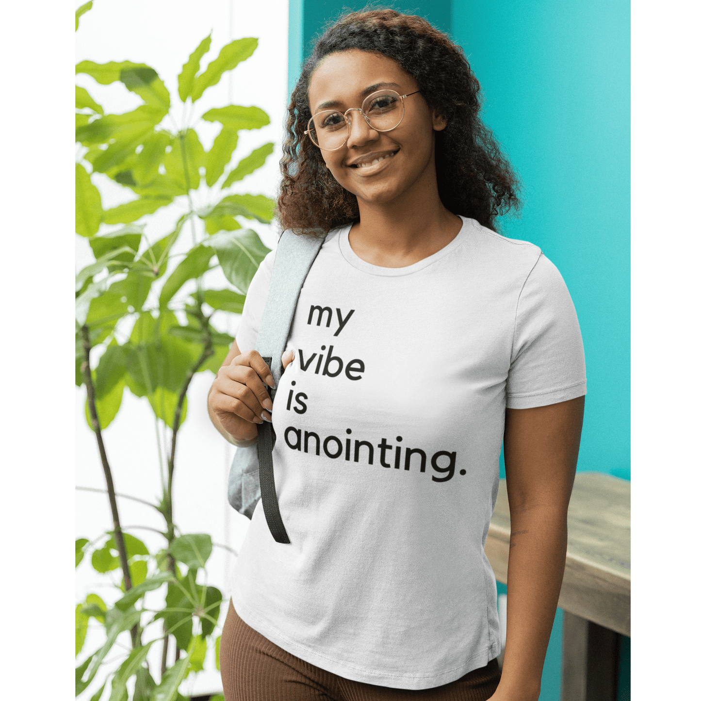 My Vibe Is Anointing (Graphic Black Text) Unisex Jersey Short Sleeve Tee - Style: Bella+Canvas 3001