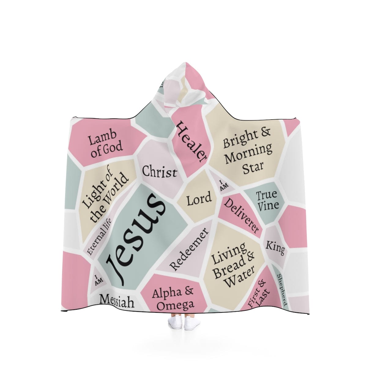 I AM Names of Jesus Hooded Blanket