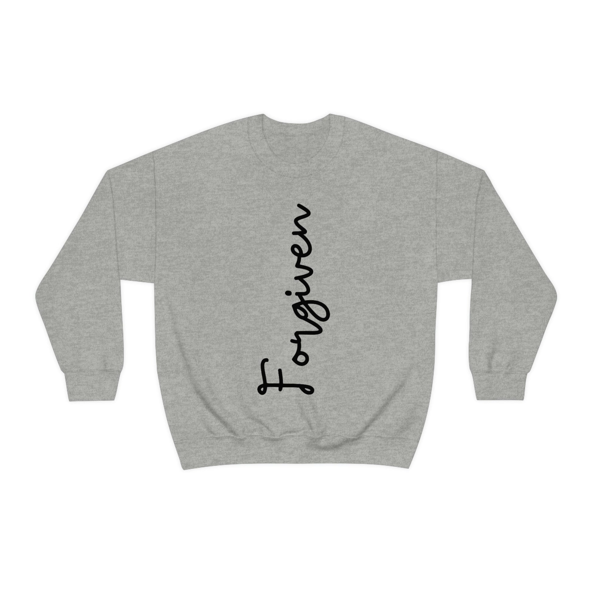 Forgiveness Sweatshirt, Women's Empowerment Sweatshirt, Christian Sweatshirt, Faith Apparel, Faith-Based Apparel, Christian Apparel