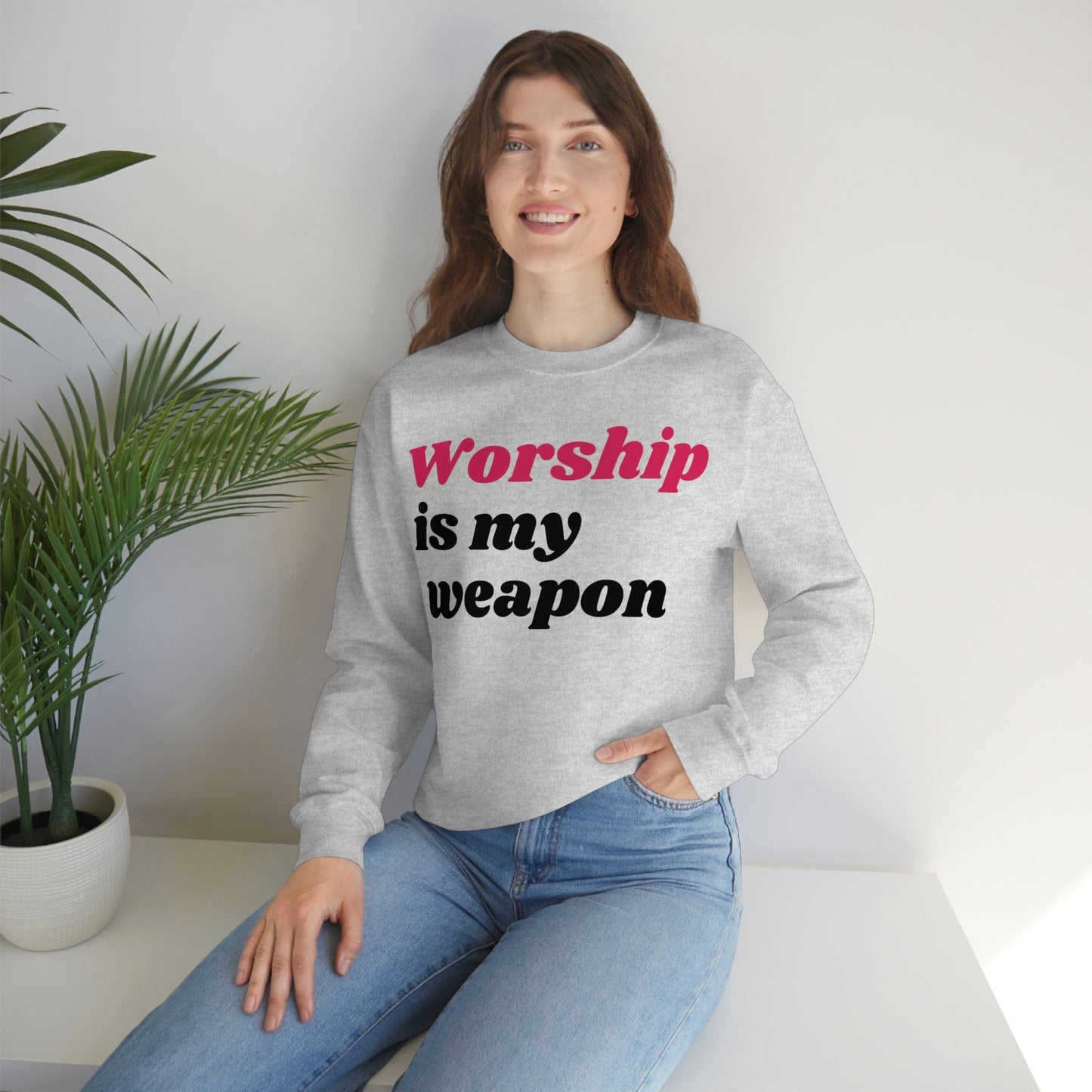 Worship God Sweatshirt, Christian Apparel, Faith Apparel