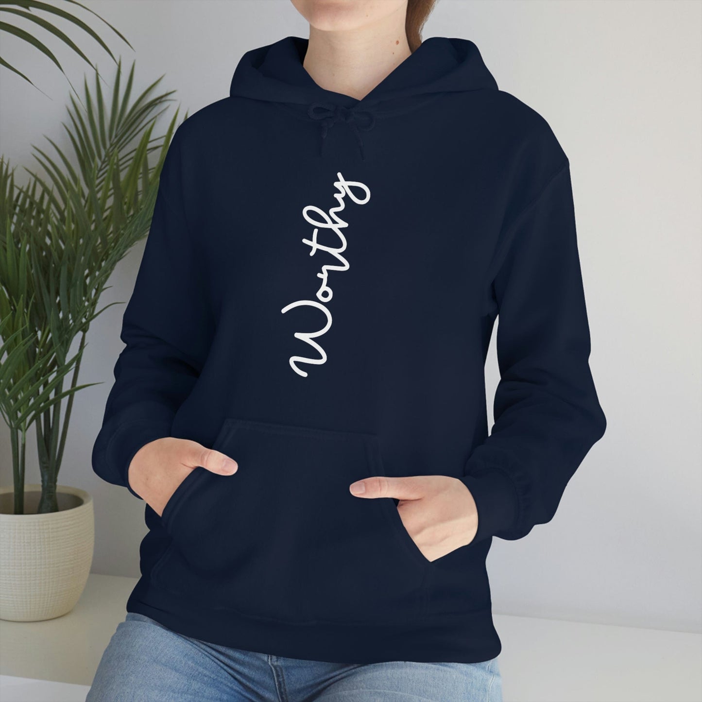 Worthy Hoodie, Christian Apparel, Faith Hoodie