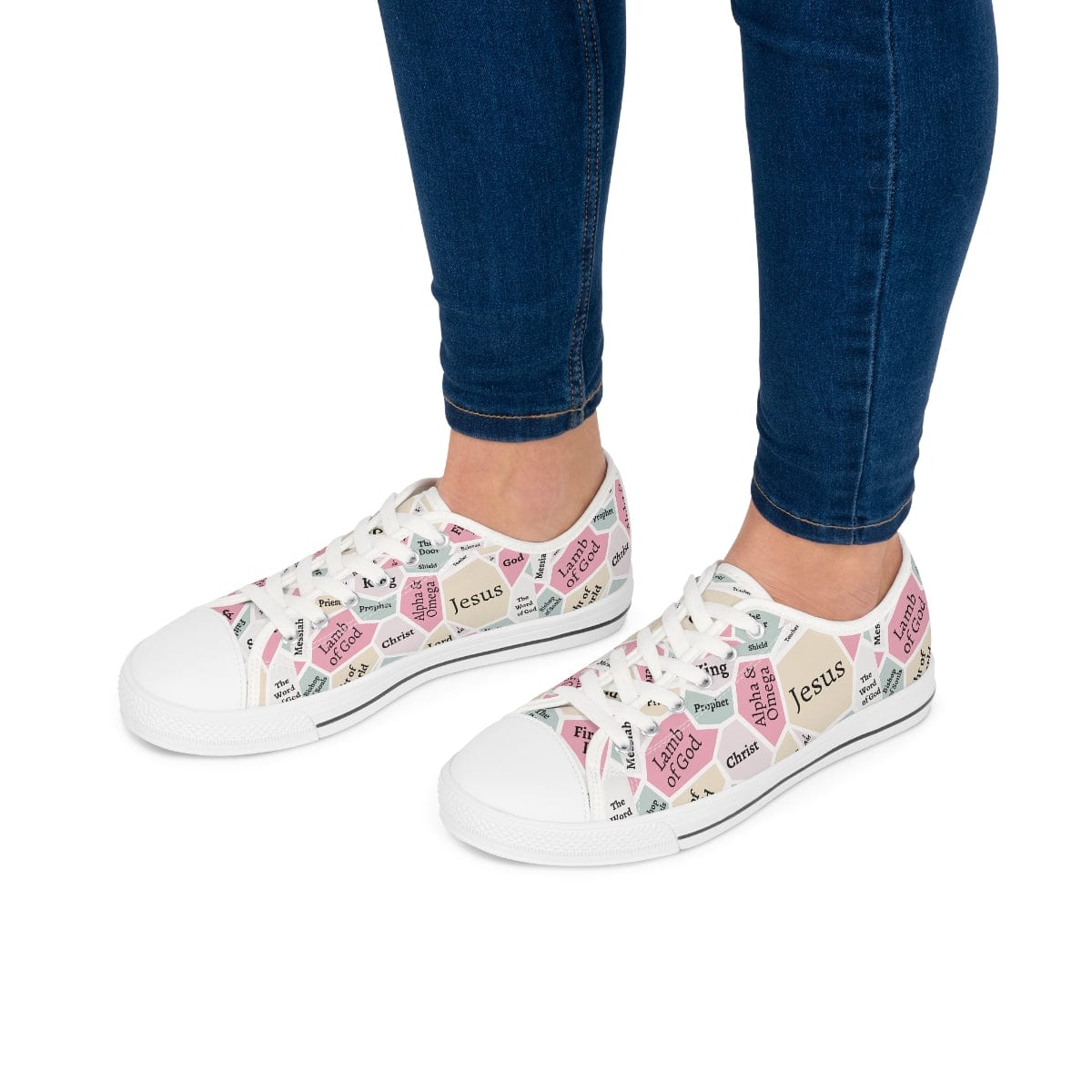 I AM Names of Jesus Women's Low Top Sneakers