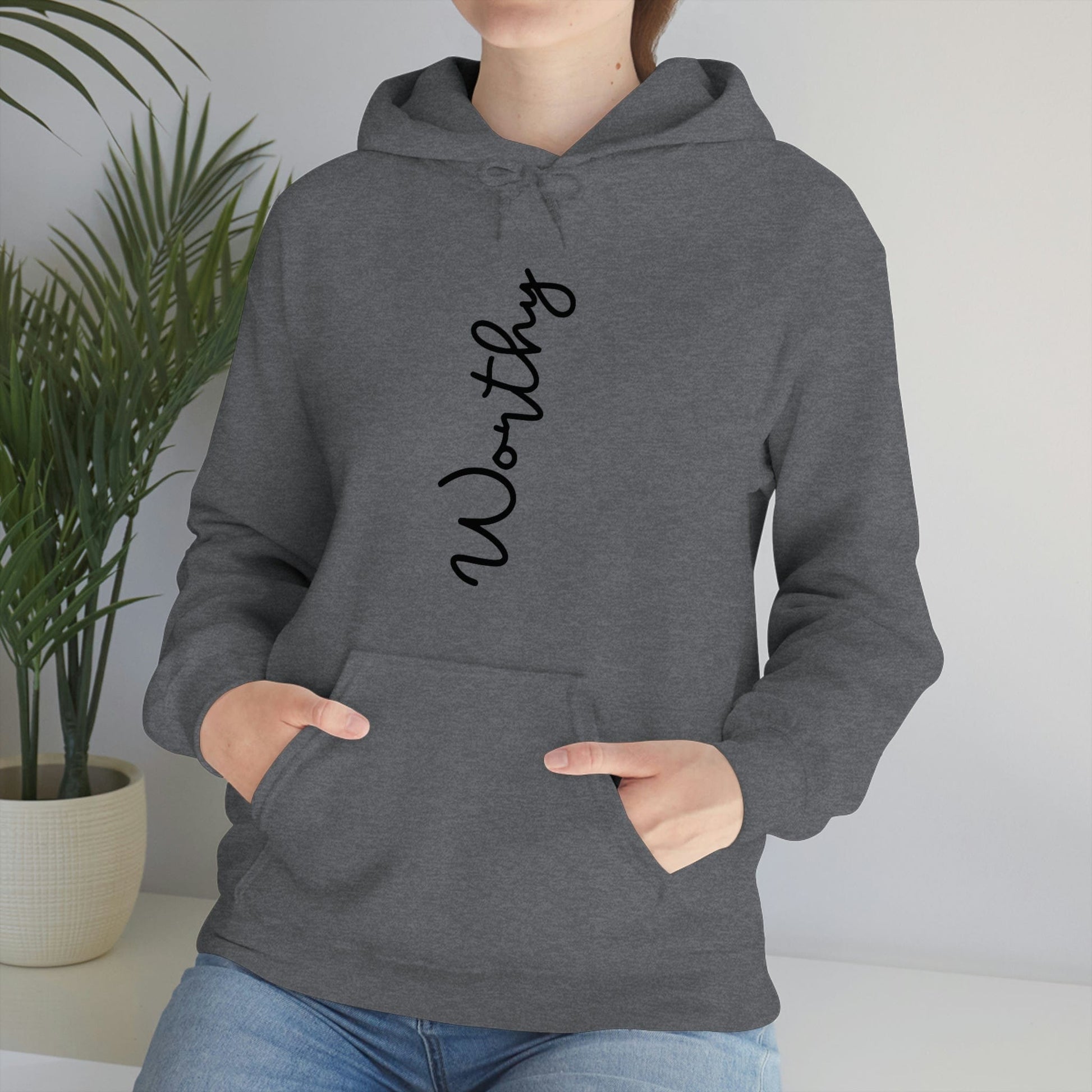 Worthy Hoodie, Christian Apparel, Faith Hoodie