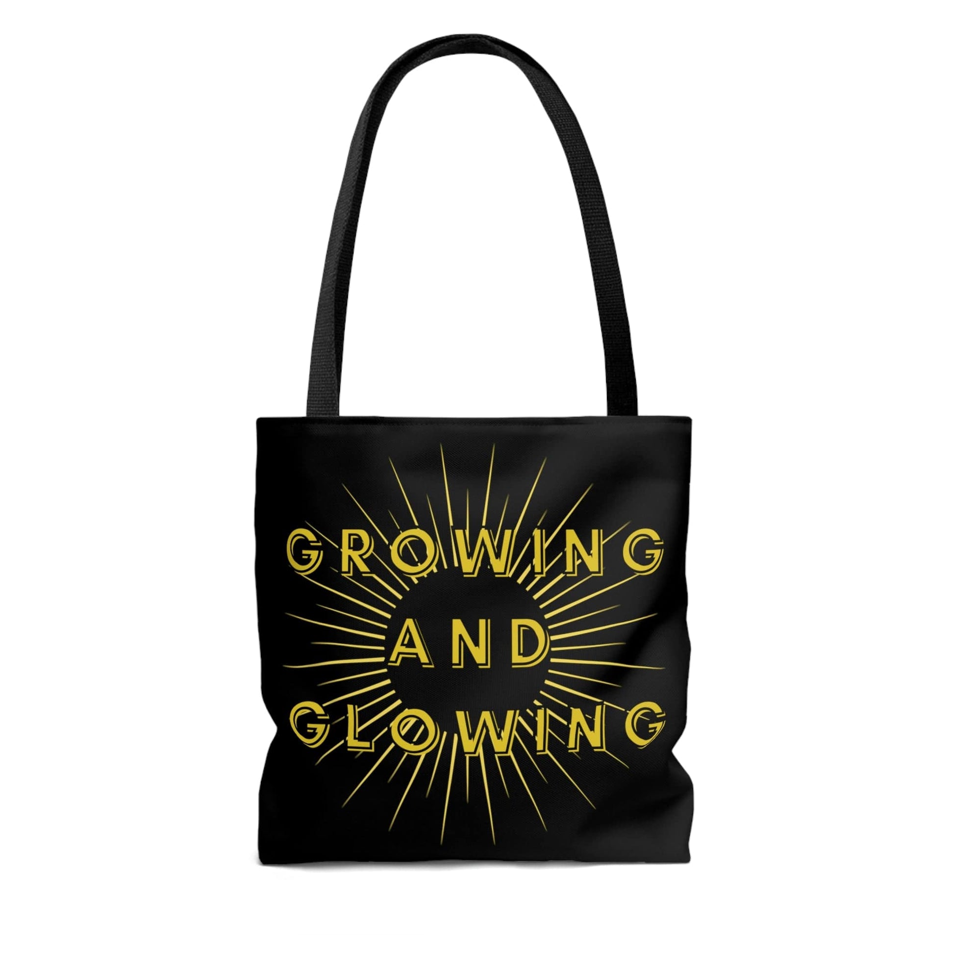 Women's Tote Bag, Yellow, Growing and Glowing