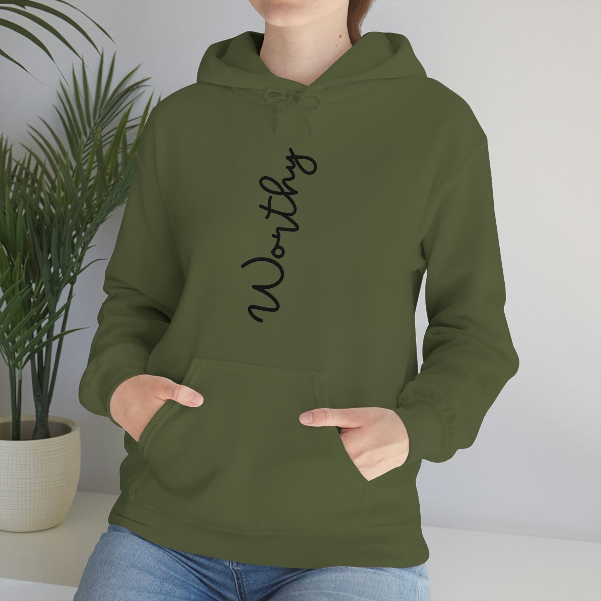 Worthy Hoodie, Christian Apparel, Faith Hoodie