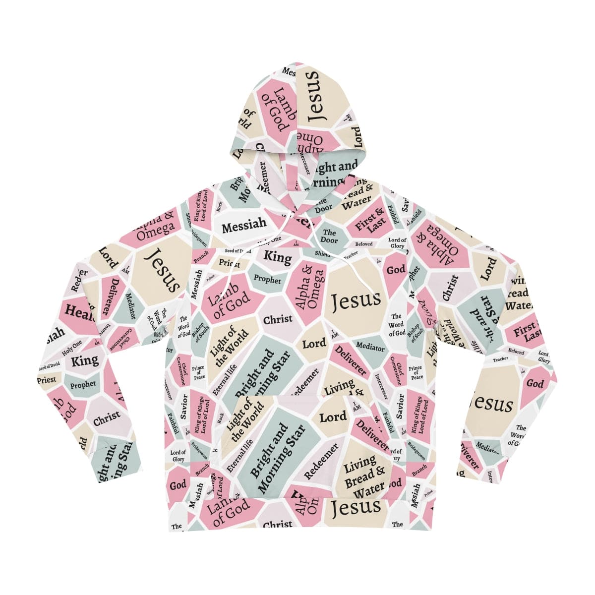 I AM Names of Jesus All Over Print Fashion Hoodie