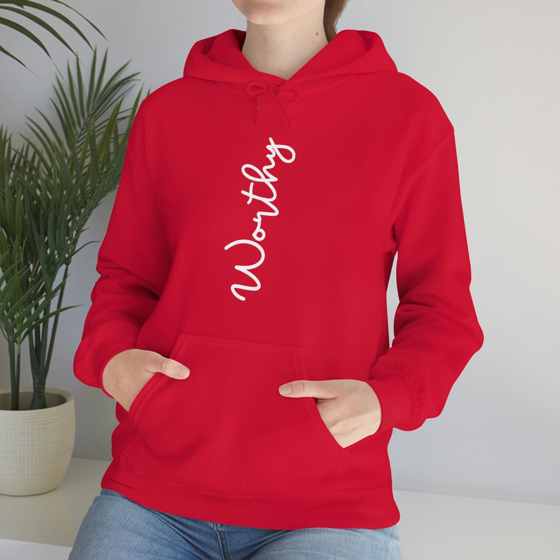 Worthy Hoodie, Christian Apparel, Faith Hoodie