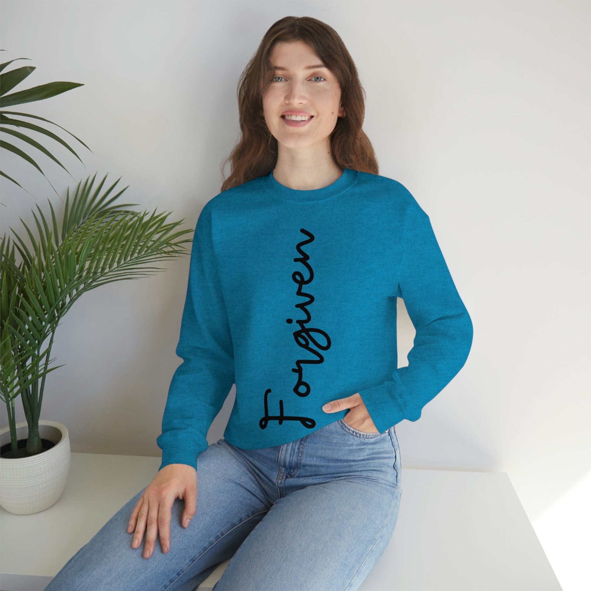 Forgiveness Sweatshirt, Women's Empowerment Sweatshirt, Christian Sweatshirt, Faith Apparel, Faith-Based Apparel, Christian Apparel